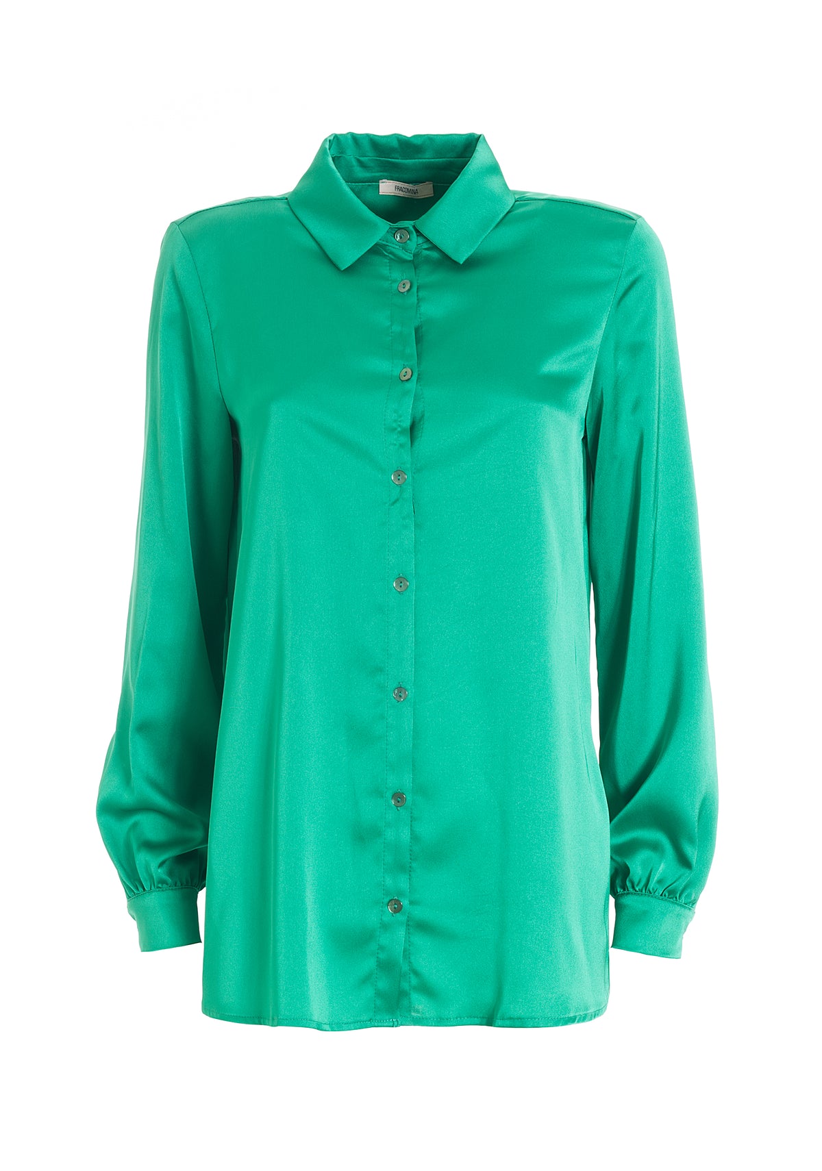 Shirt over fit made in satin-FRACOMINA
