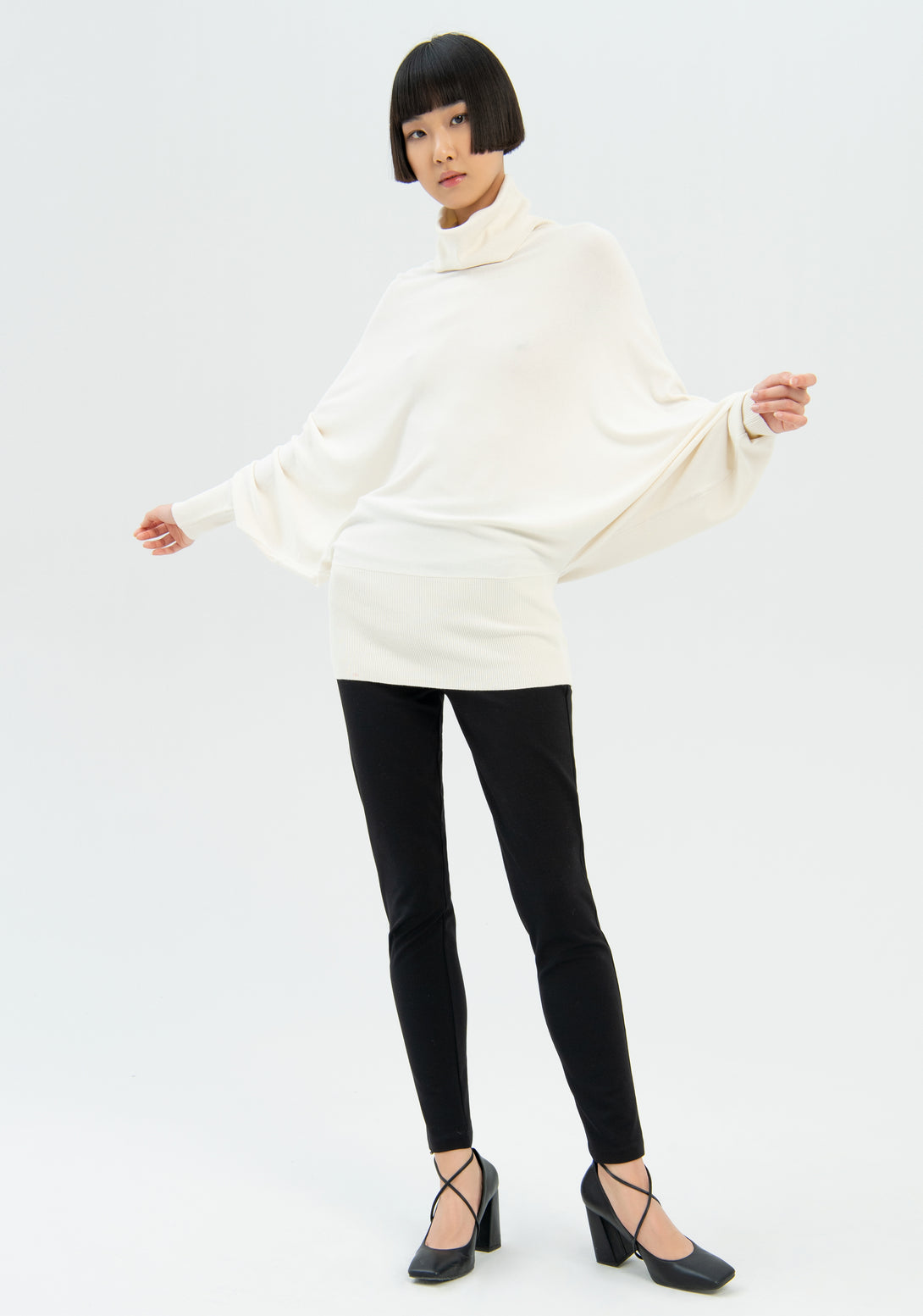 Knitwear wide fit with high neck Fracomina FR22WT7003K42101-108