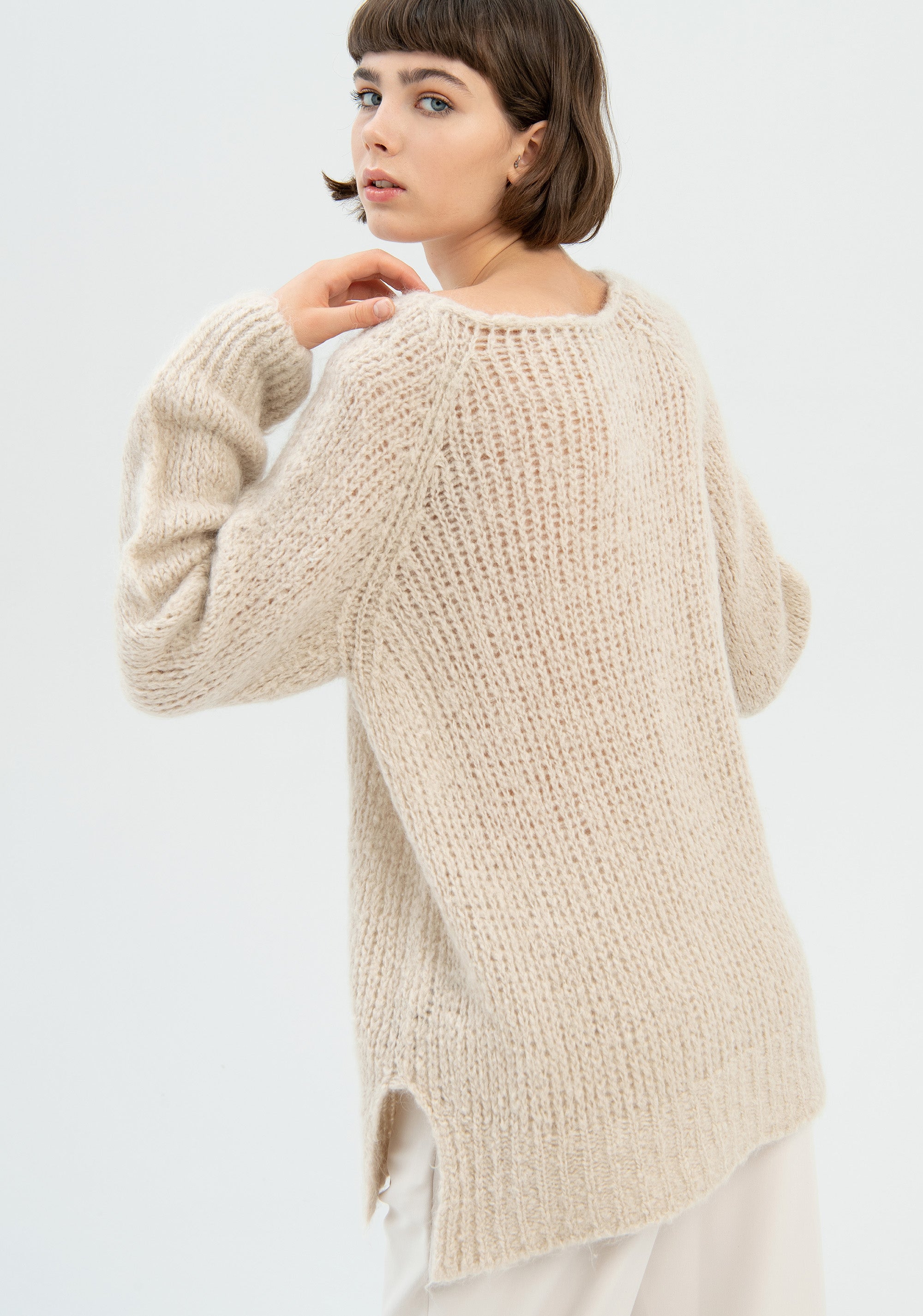 Knitwear wide fit with mohair Fracomina FR22WT7048K495F8-L20-4