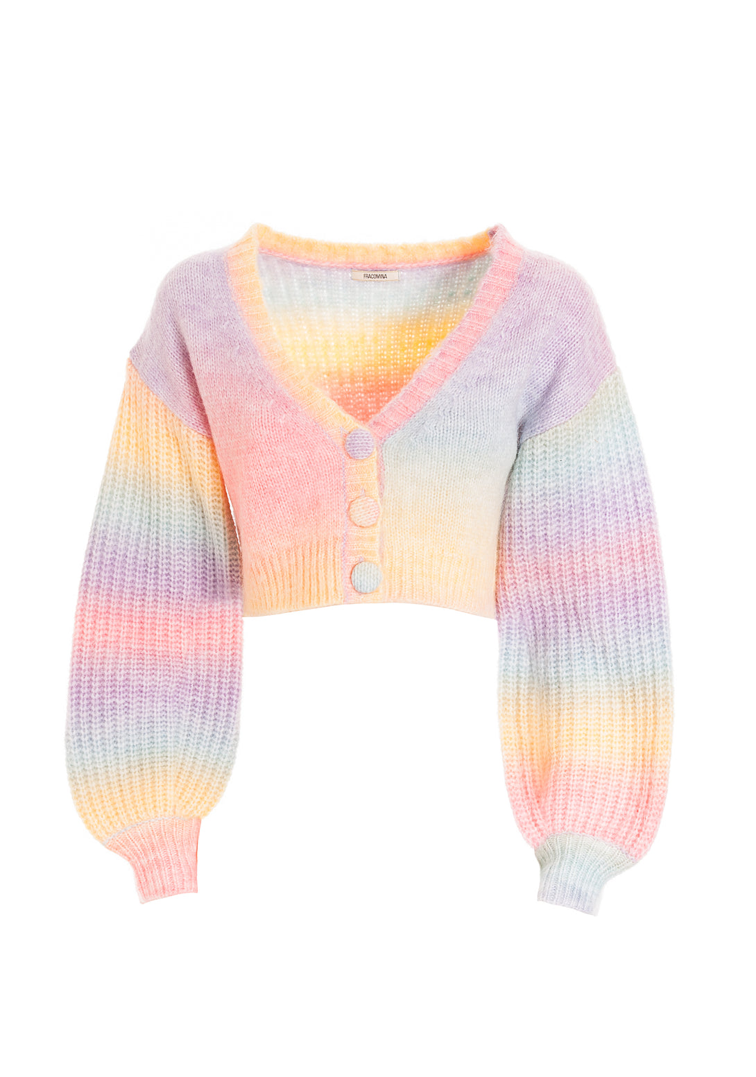 Cardigan cropped multi color