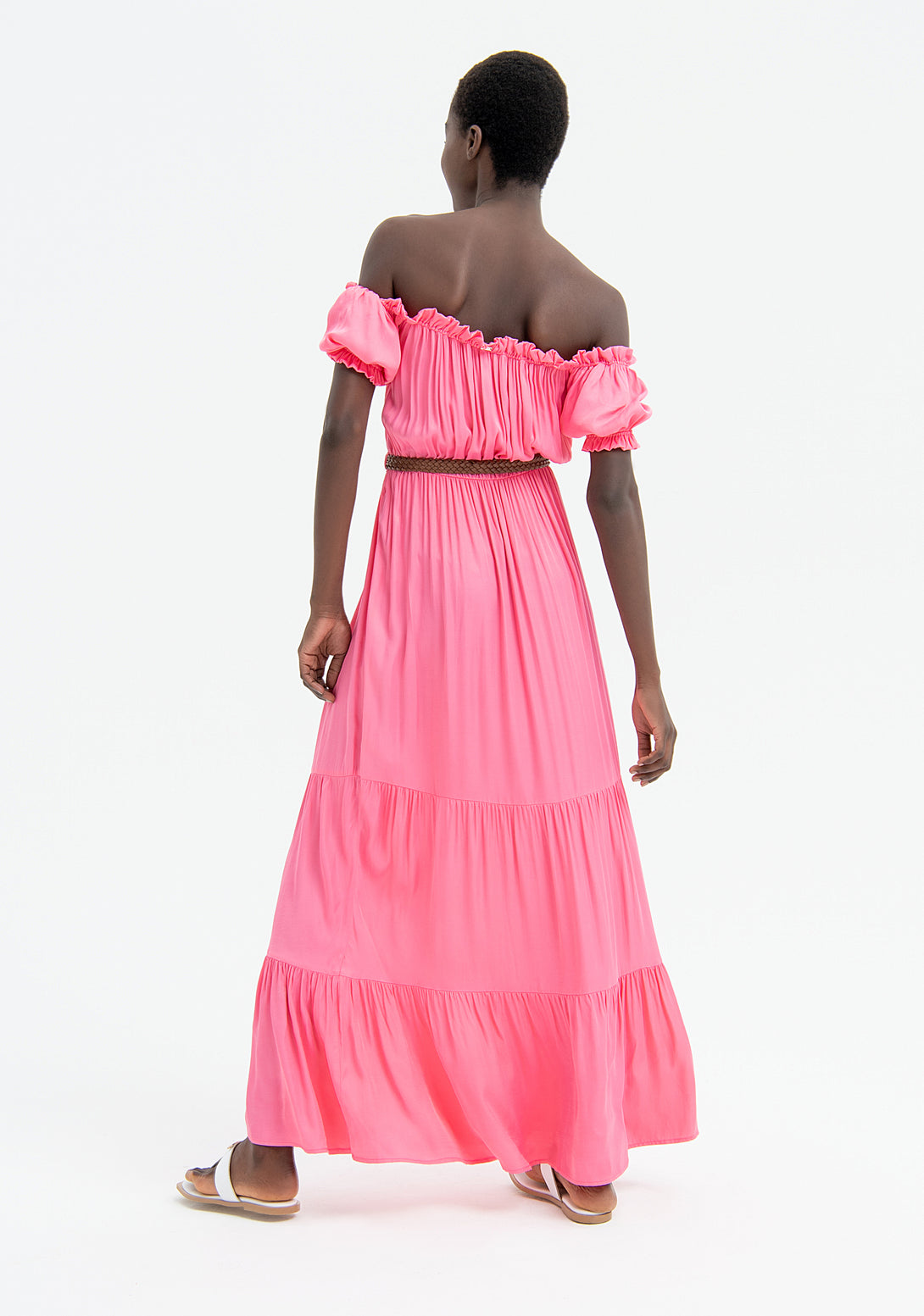 Long dress regular fit made in viscose Fracomina FR23SD3004W41301-G25-4