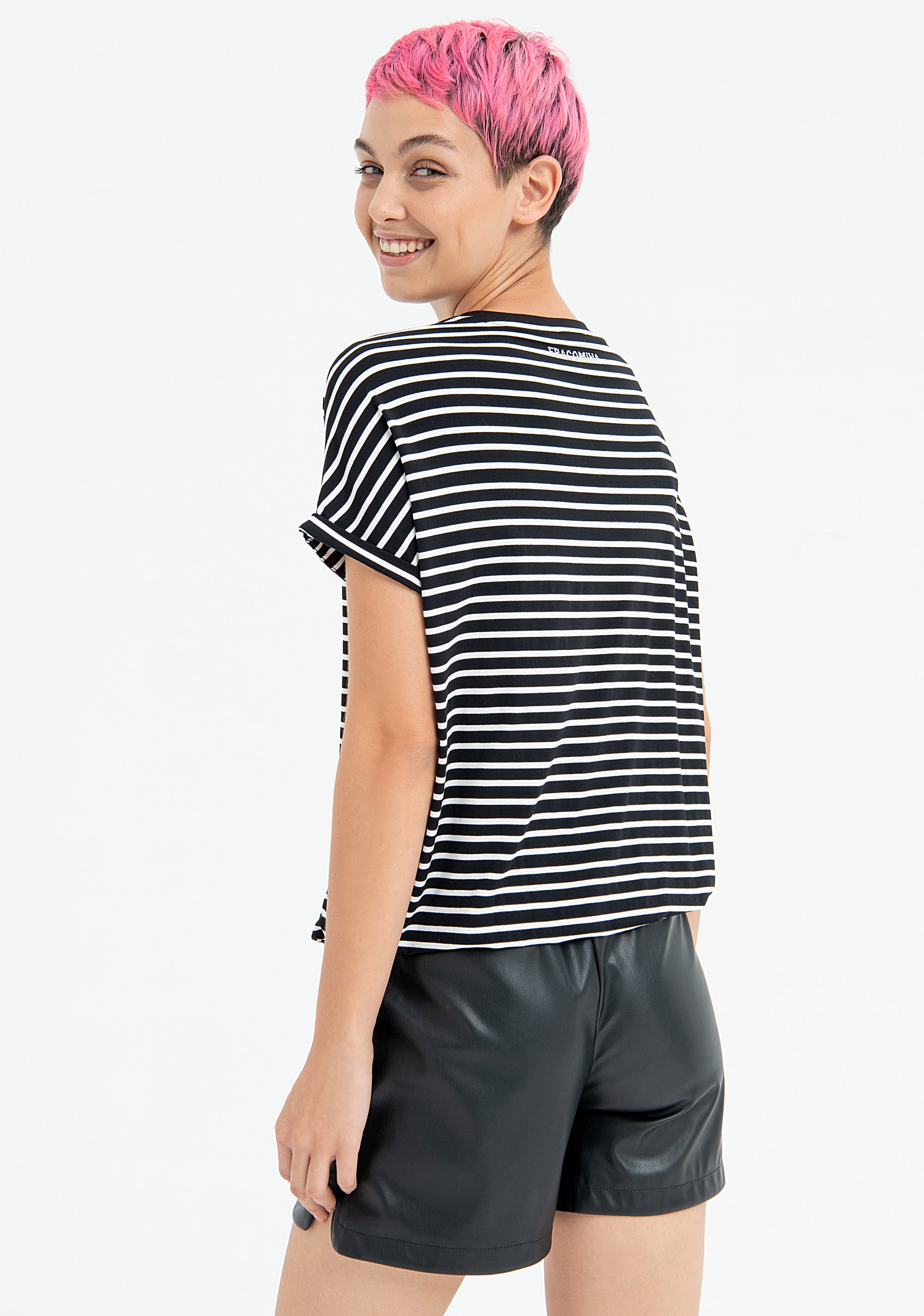 T-shirt regular fit with stripes Fracomina FR23ST3037J451N8-060-3