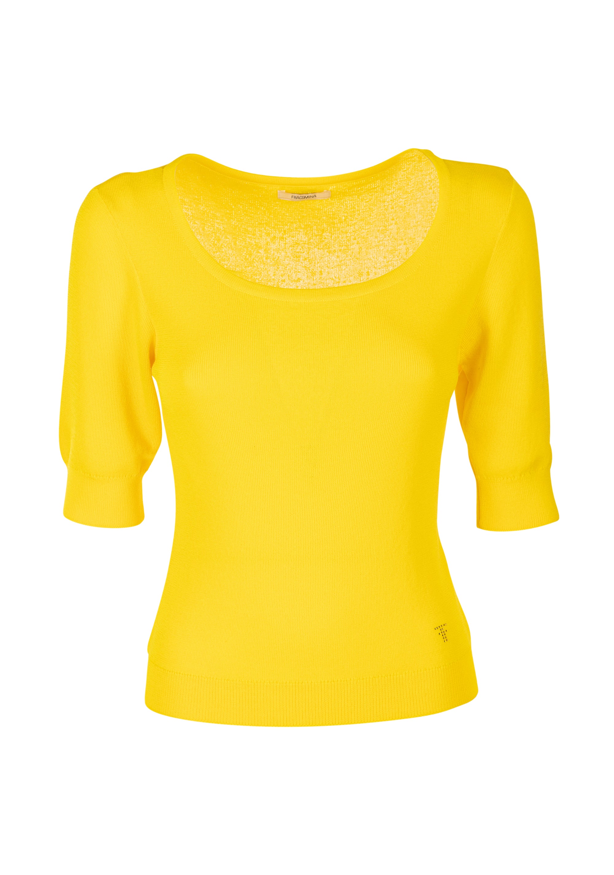 Knitwear slim fit with wide round neckline Fracomina FR23ST7003K41701-300-1_776aedd1-c2fe-43dd-937b-cfdde86930ec