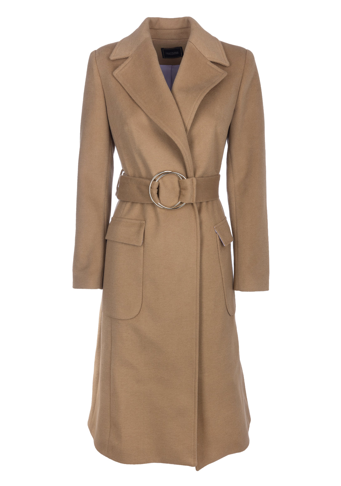 Long coat regular fit with belt at the waist Fracomina FS22WC1002W48601