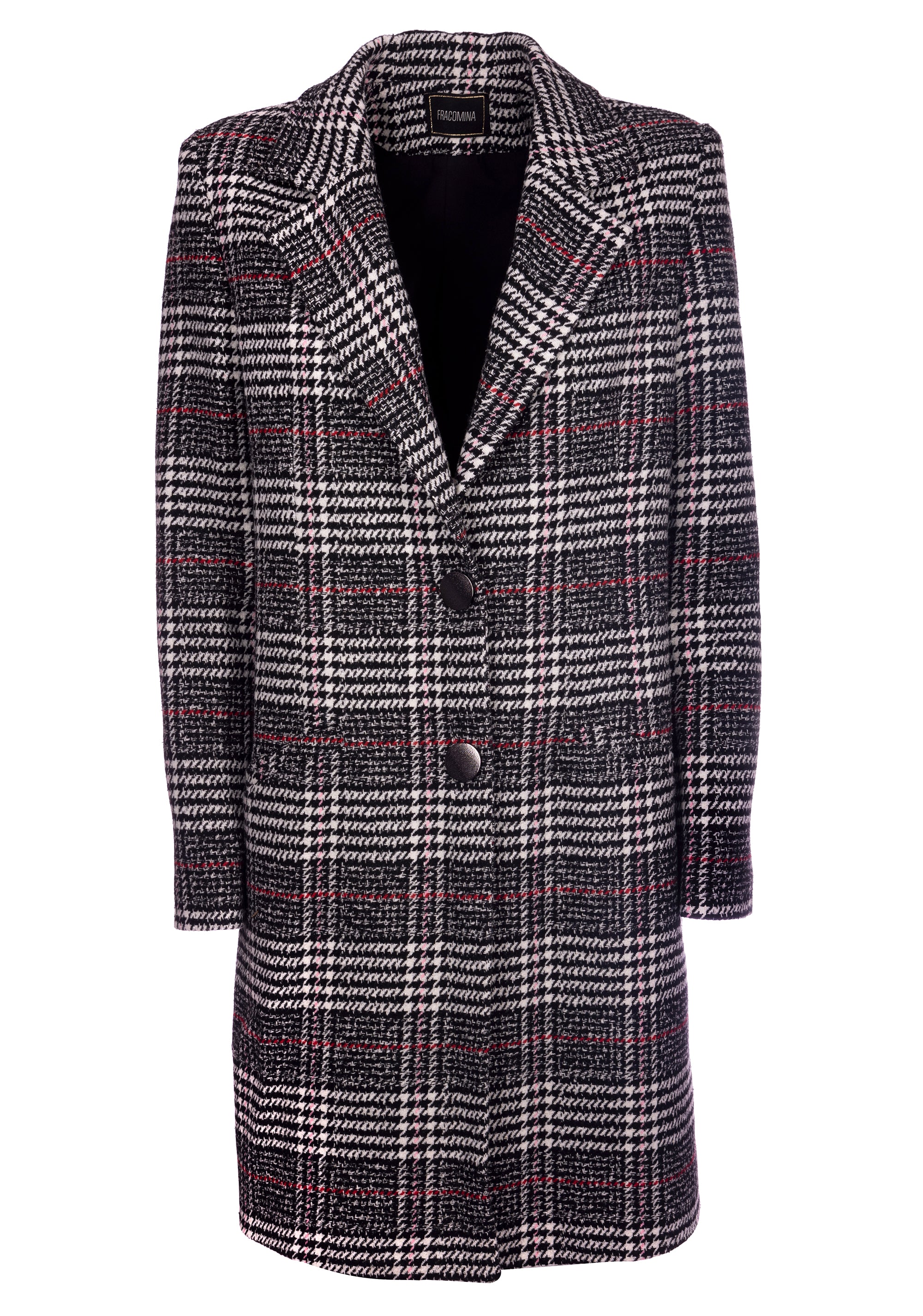 Coat regular fit made in tartan Fracomina FS22WC1004W58501-L68_1