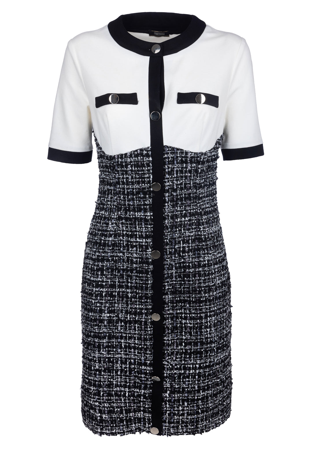 Mini dress slim fit made in mixed fabrics Fracomina FS22WD1013W59201