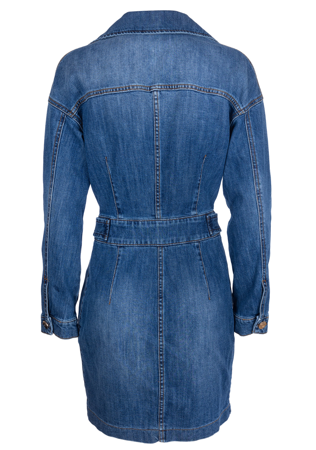 Mini dress slim fit made in denim with strong wash