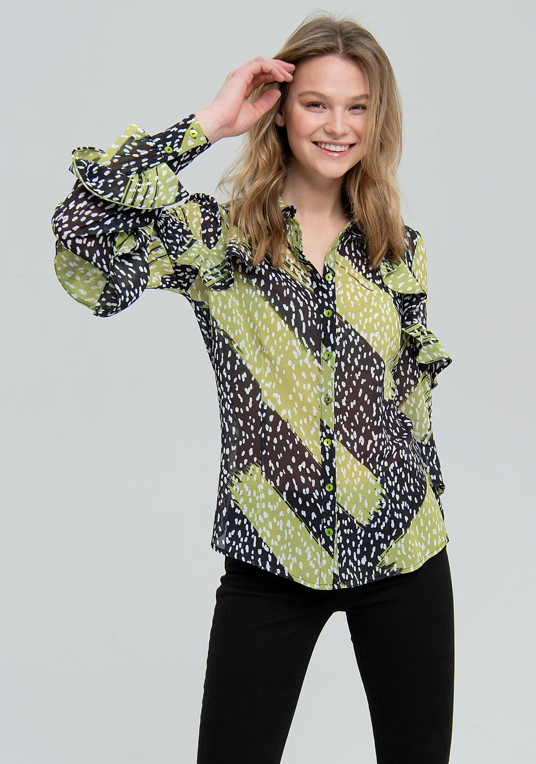 Shirt regular fit with multi color pattern Fracomina FS22WT6008W412N4-L65