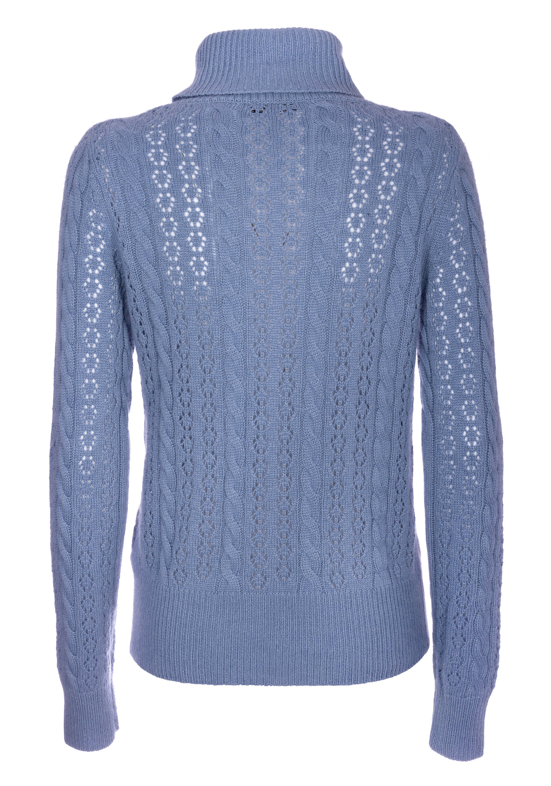 Knitwear regular fit with plaits made in mohair and wool