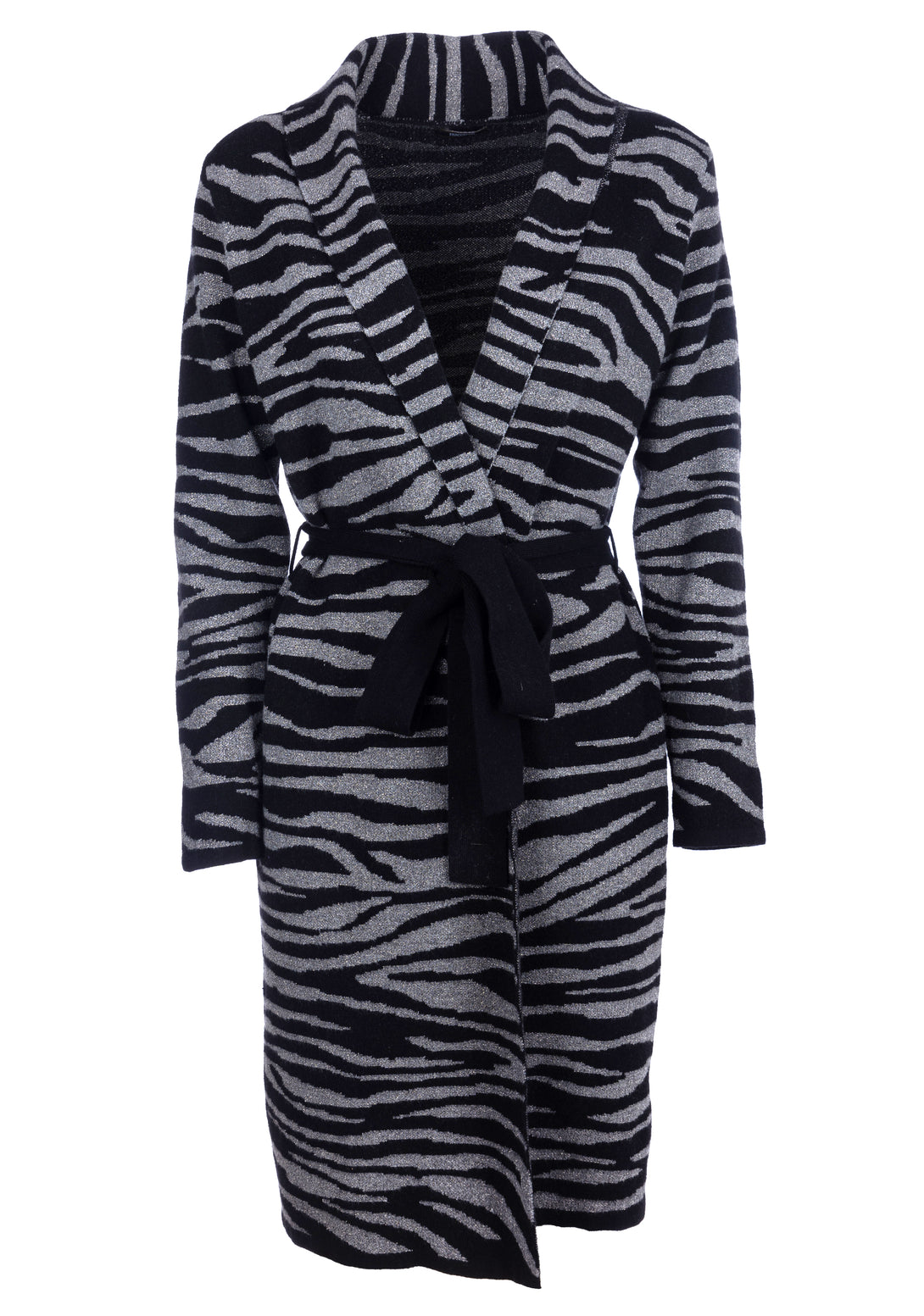 Cardigan regular fit, long, with animalier jacquard Fracomina FS22WT8007K499F8
