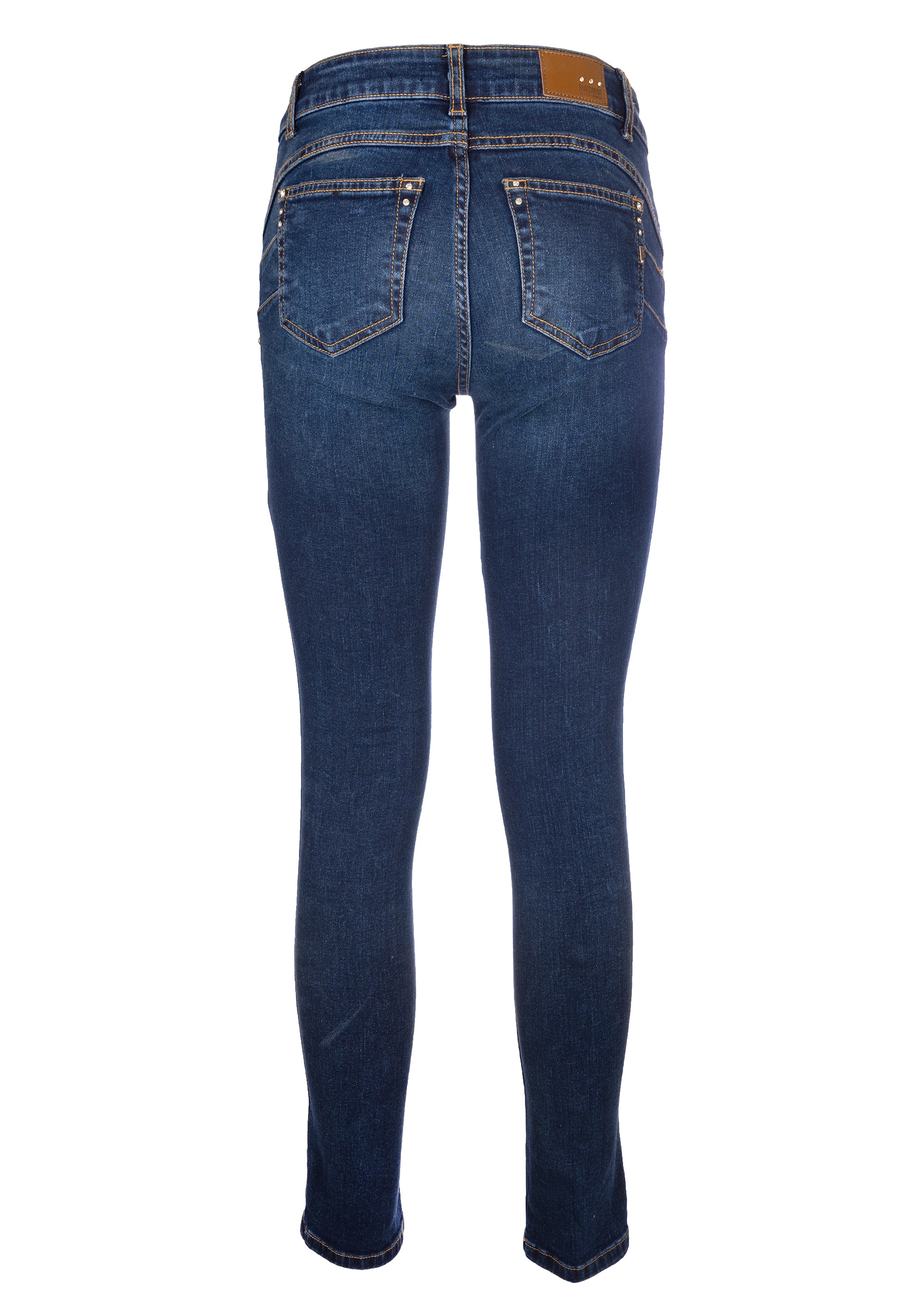 Jeans skinny fit with push-up effect made in denim with middle wash Fracomina FS22WV1005D401Q9-379_2