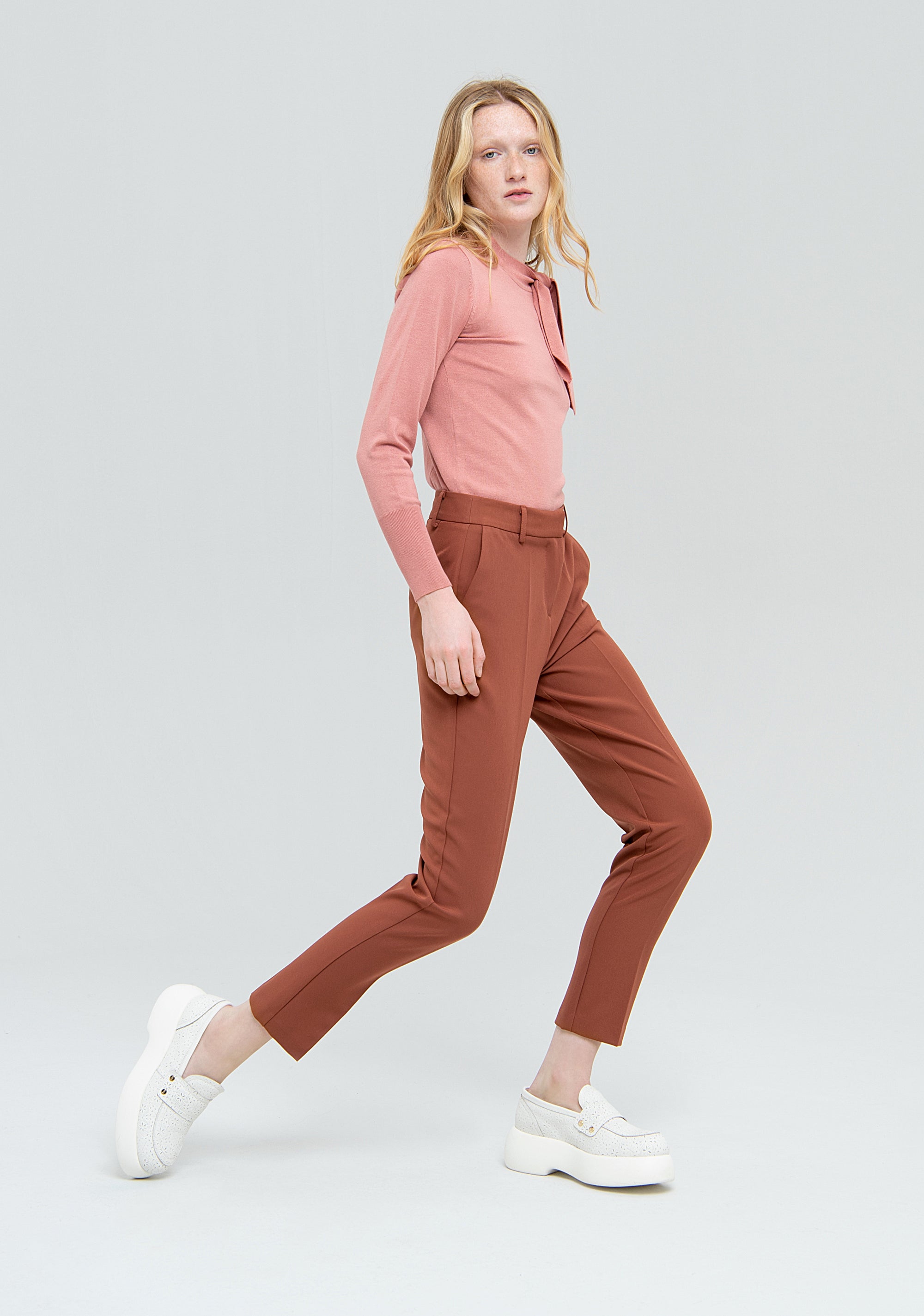 Chinos pant regular fit made in Milano stitch fabric Fracomina FS22WV4002W42901-L66_3