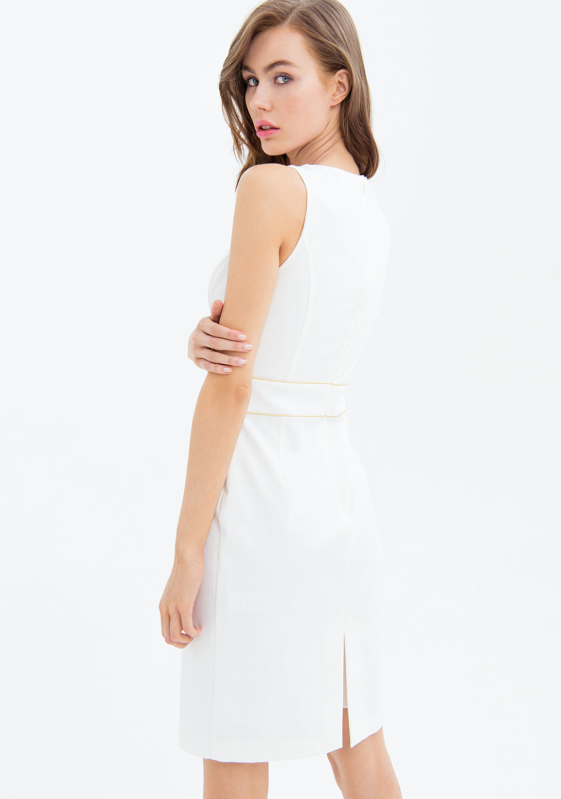 Mini sleeveless dress slim fit Fracomina FS23SD1024W51501-D62-3