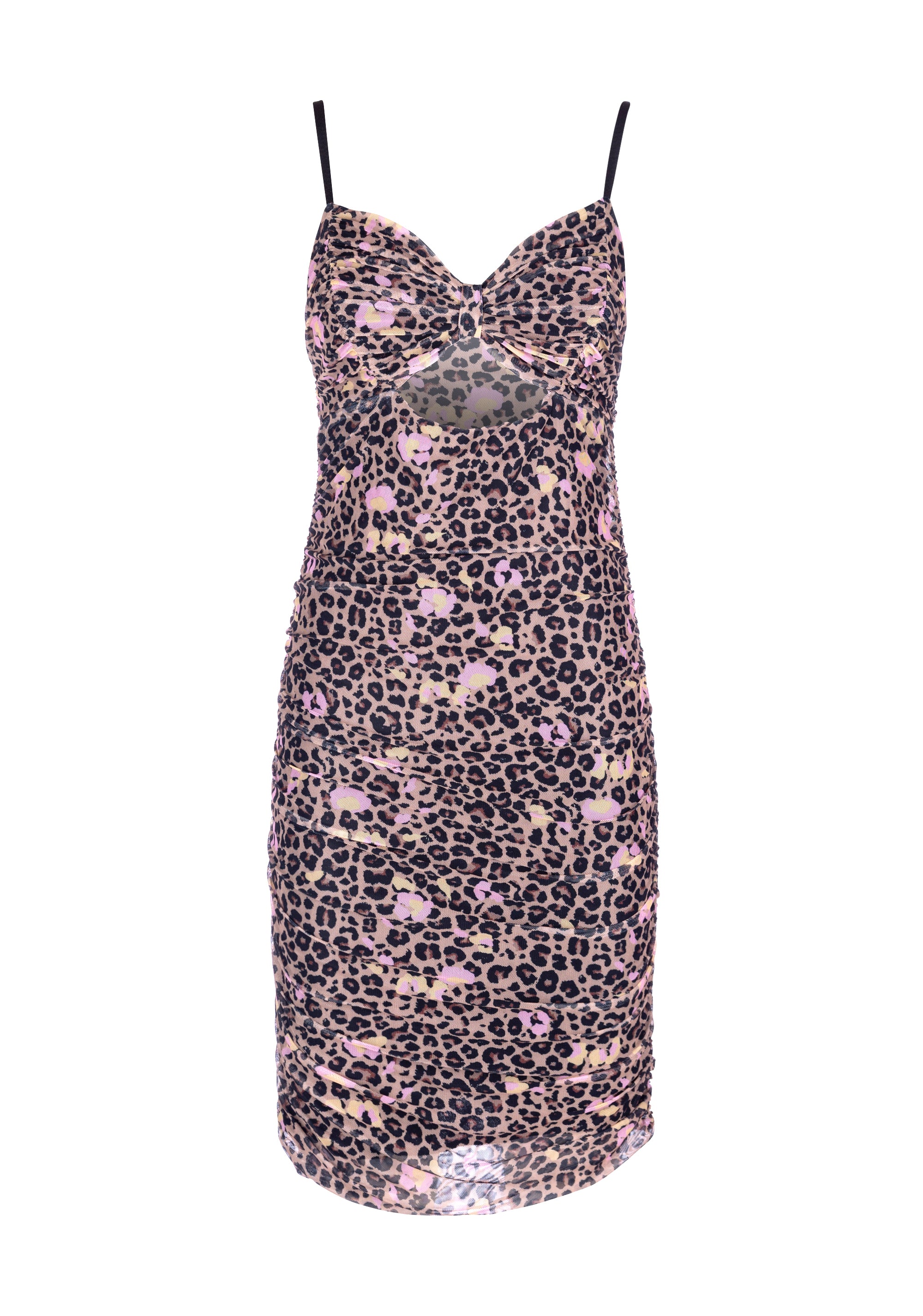 Sleeveless dress slim fit with animalier pattern Fracomina FS23SD1029W529N4-Q83-1_d7fe5b10-a83f-4708-83ea-97e17a807207