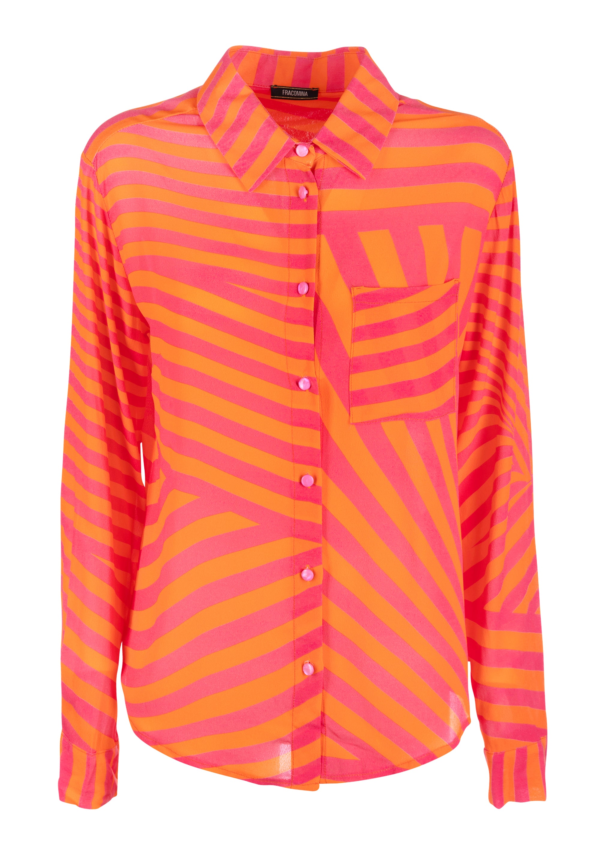 Shirt regular fit with striped pattern Fracomina FS23ST6013W422N4-Q76-1_322d0d0e-33ec-4f42-b843-744afd773111