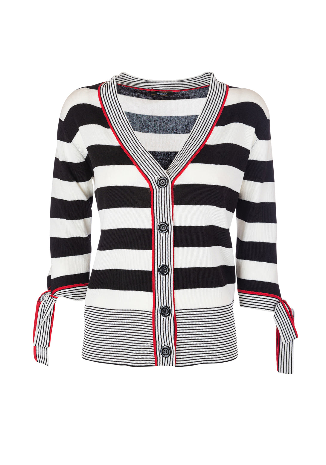 Cardigan regular fit with stripes
