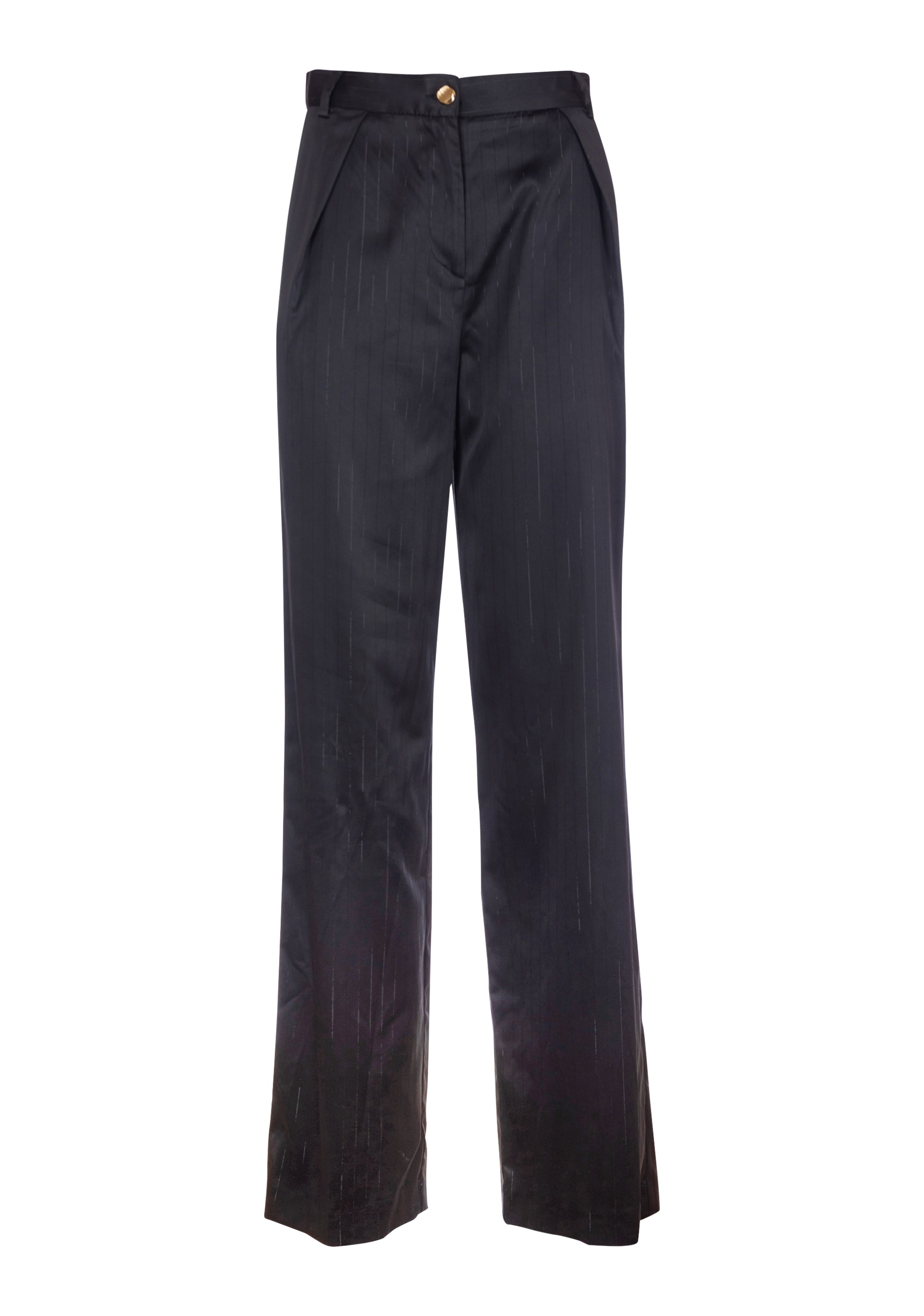 Palazzo pant wide fit made in pinstripe fabric Fracomina FS23SV3003W47901-053-1_6aad127f-e7ed-4f81-8d4e-44fe083f84b7